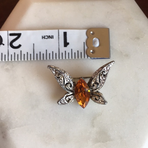 Vintage Citrine Brooch Pin - Picture 8 of 10